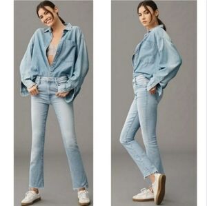 MOTHER The Insider Crop Step Fray Jeans
